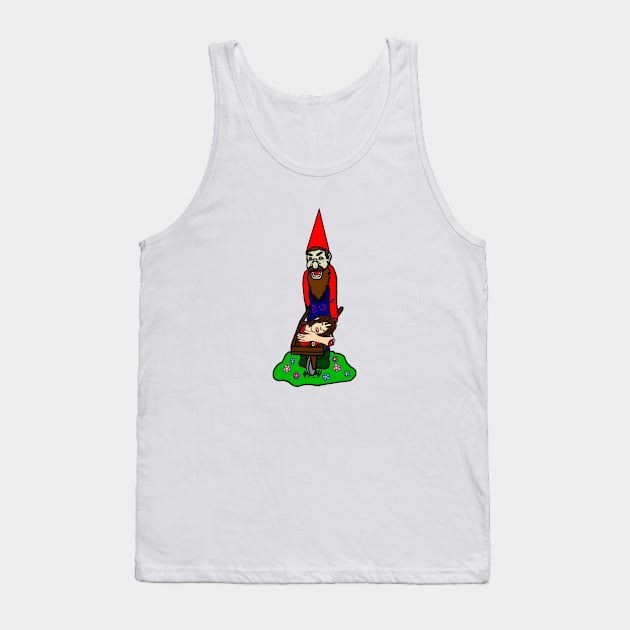 Zombie Gnome Tank Top by imphavok